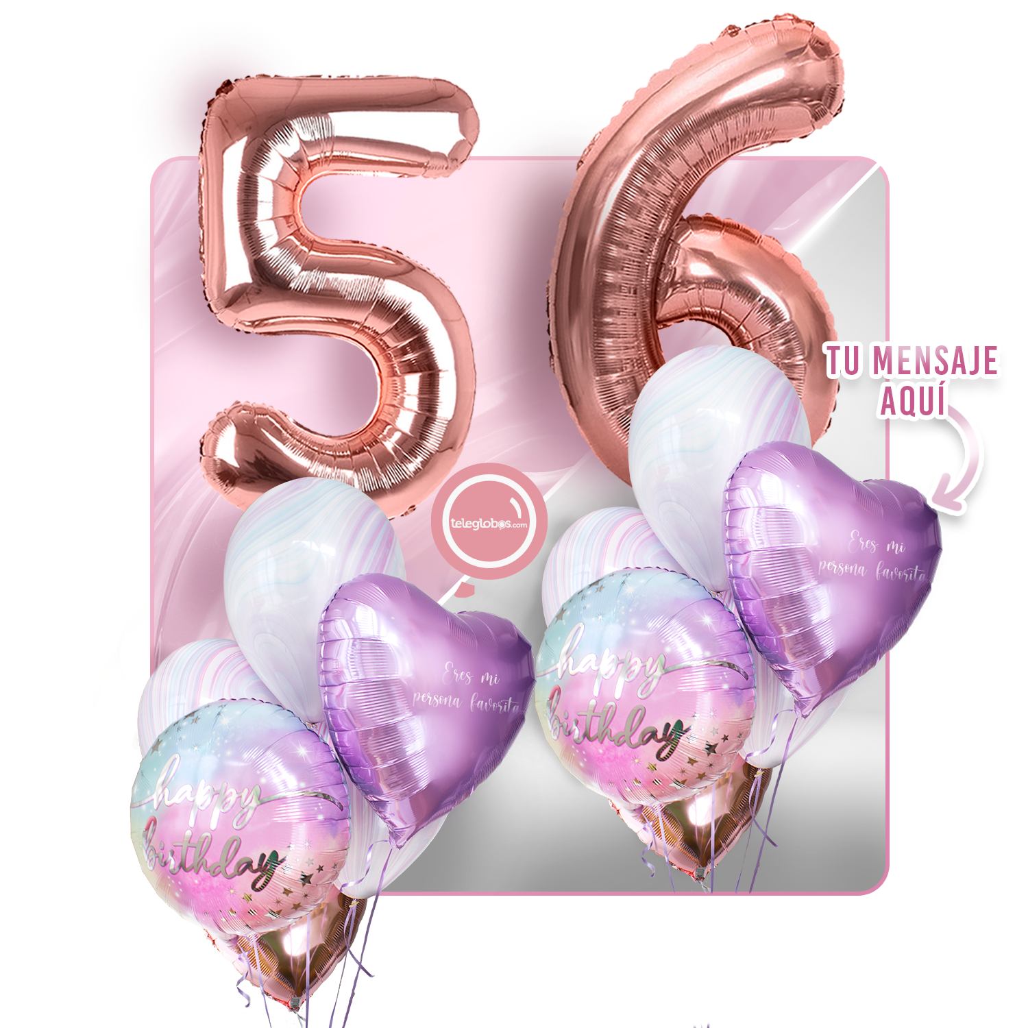 Kit celebrates -rainbow day- with balloons Helium