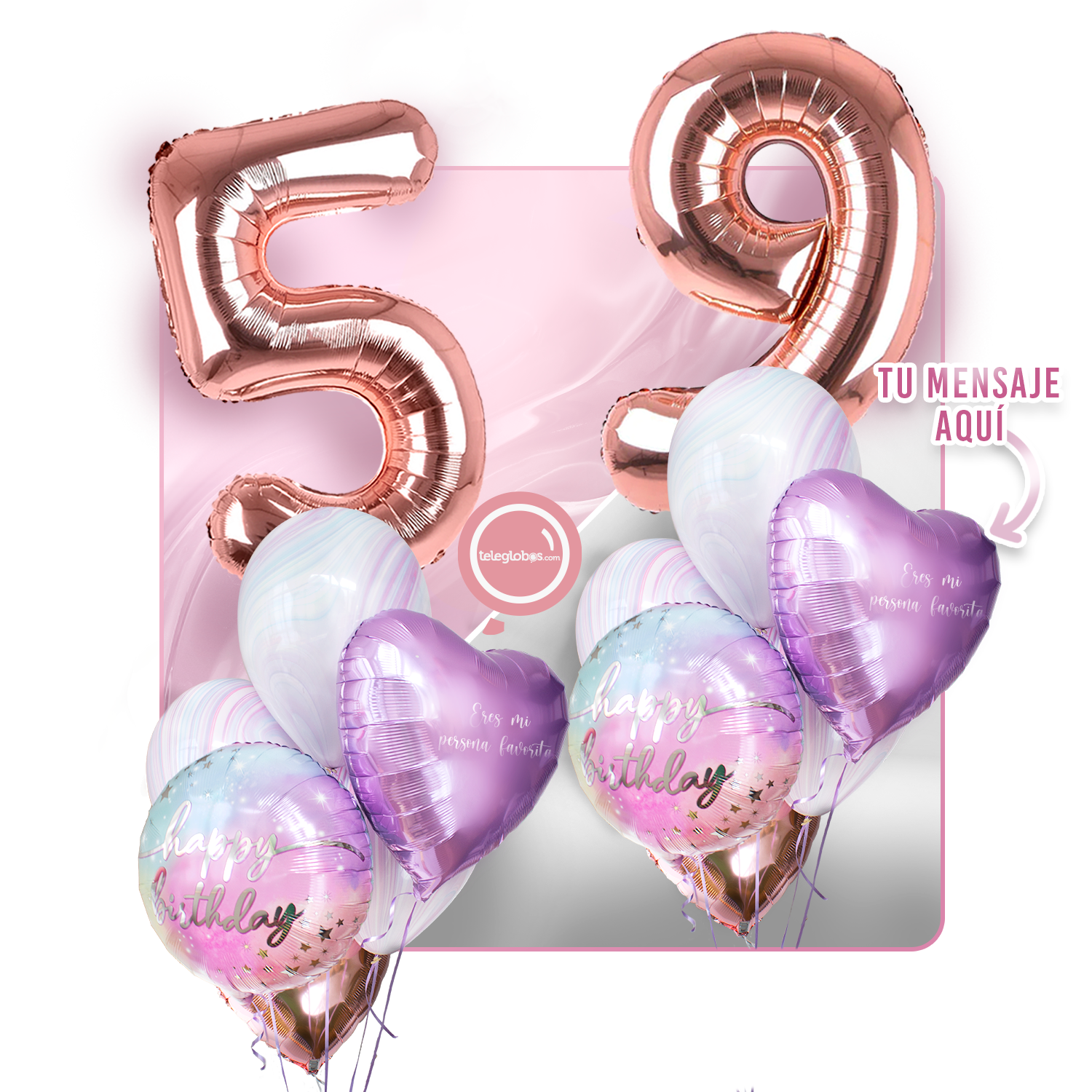 Kit celebrates -rainbow day- with balloons Helium