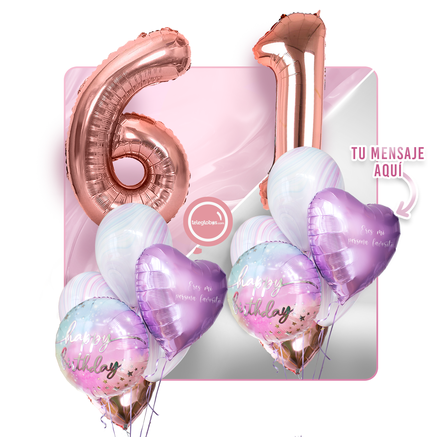 Kit celebrates -rainbow day- with balloons Helium