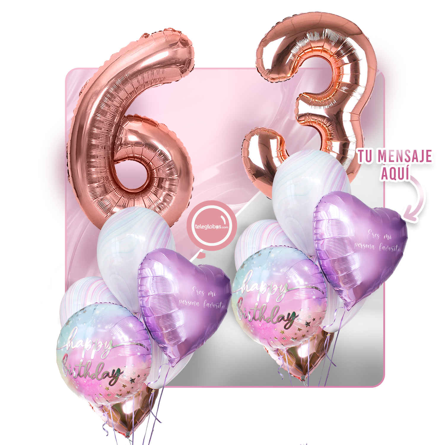 Kit celebrates -rainbow day- with balloons Helium