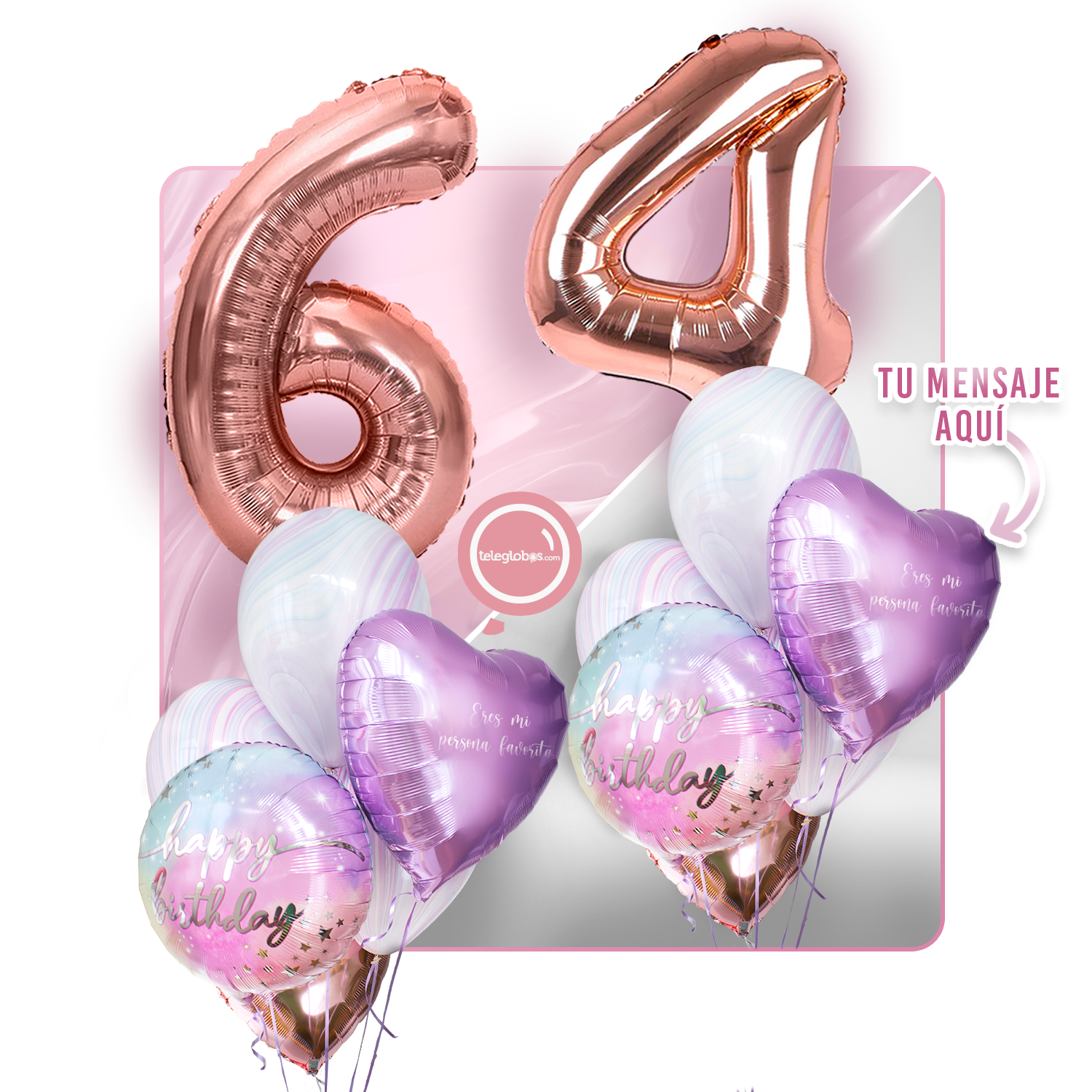 Kit celebrates -rainbow day- with balloons Helium