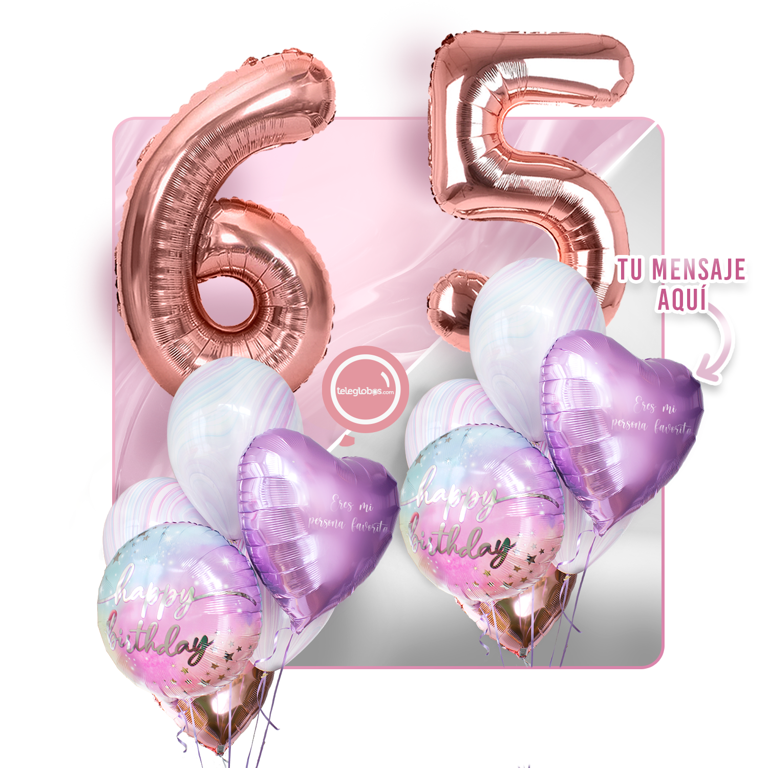 Kit celebrates -rainbow day- with balloons Helium