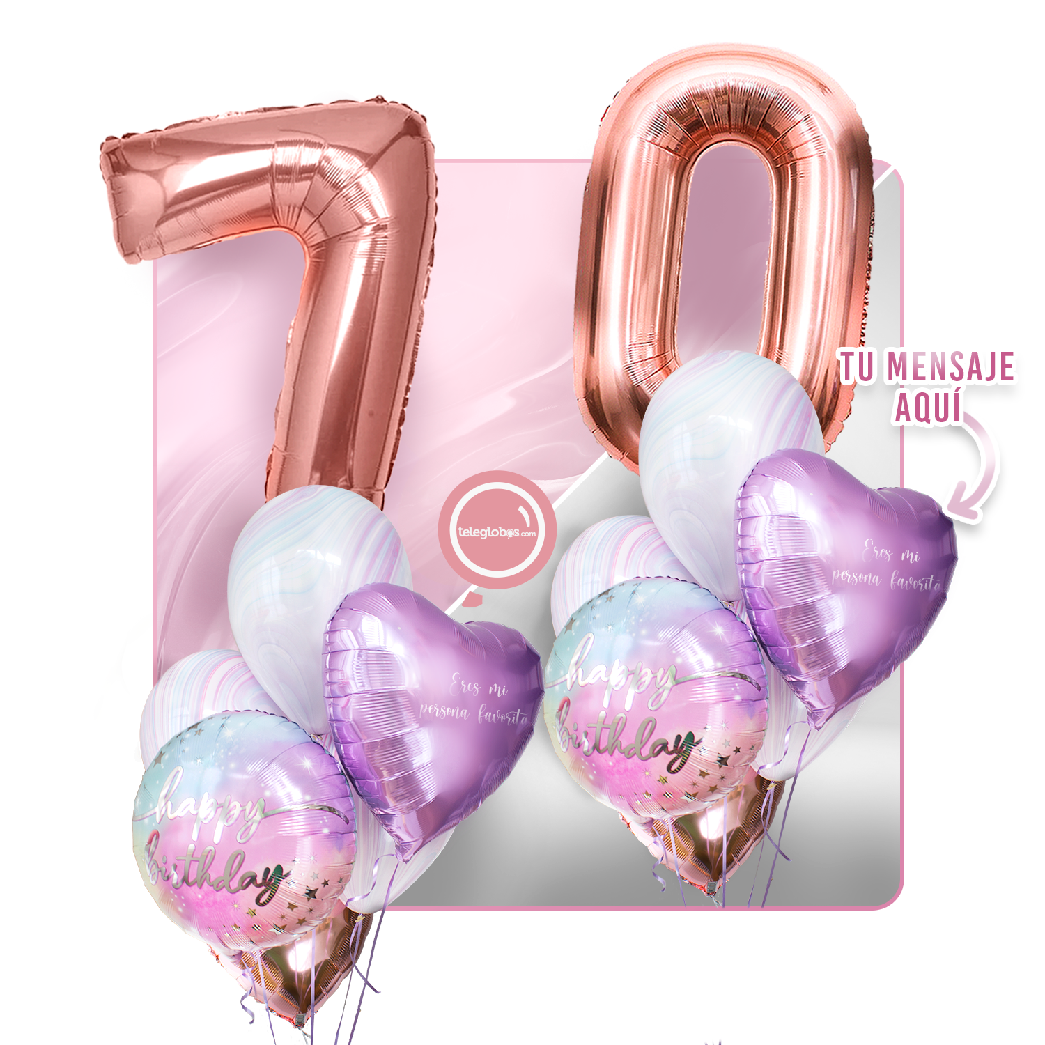 Kit celebrates -rainbow day- with balloons Helium