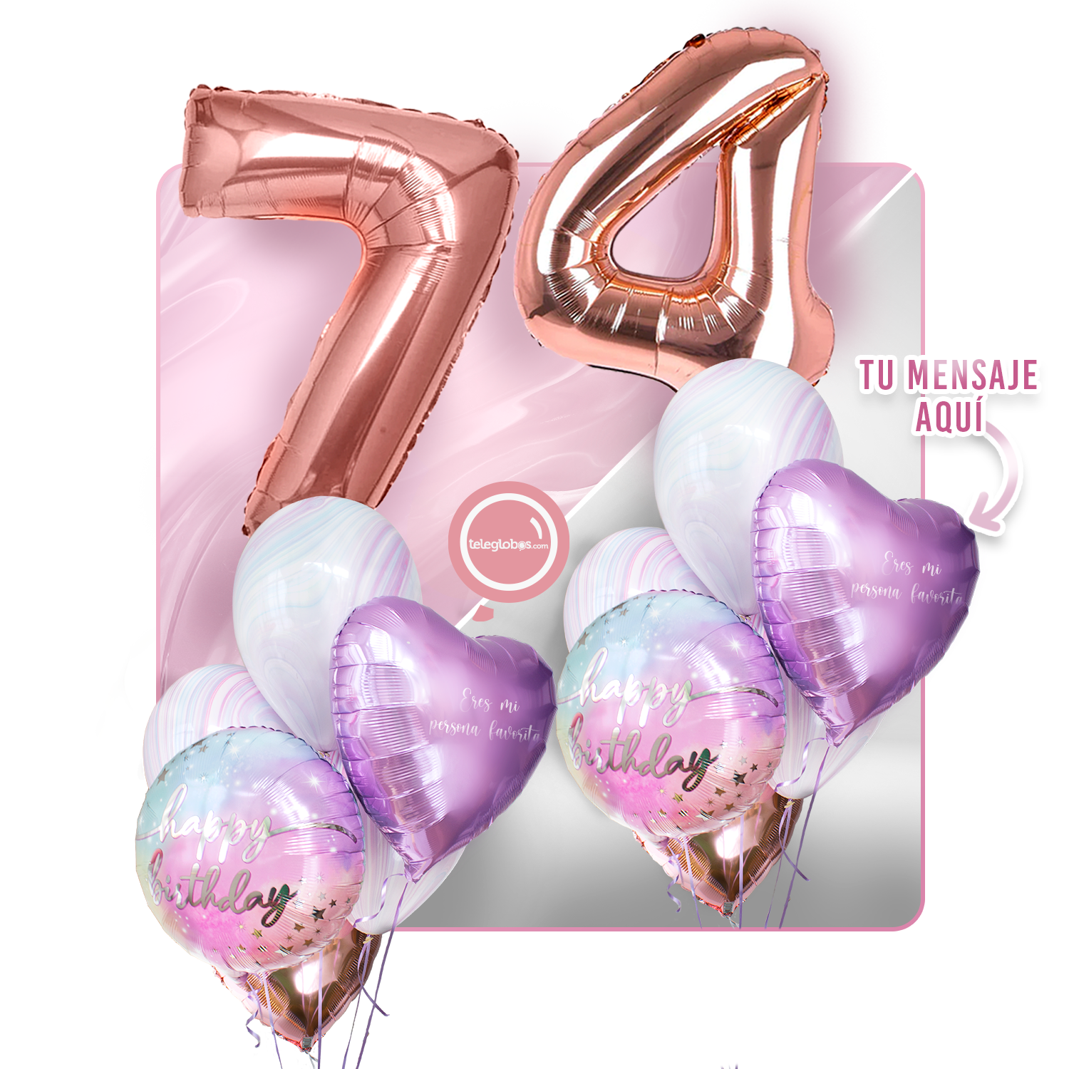 Kit celebrates -rainbow day- with balloons Helium