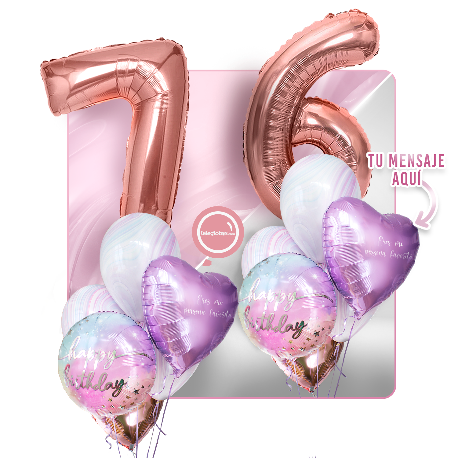 Kit celebrates -rainbow day- with balloons Helium