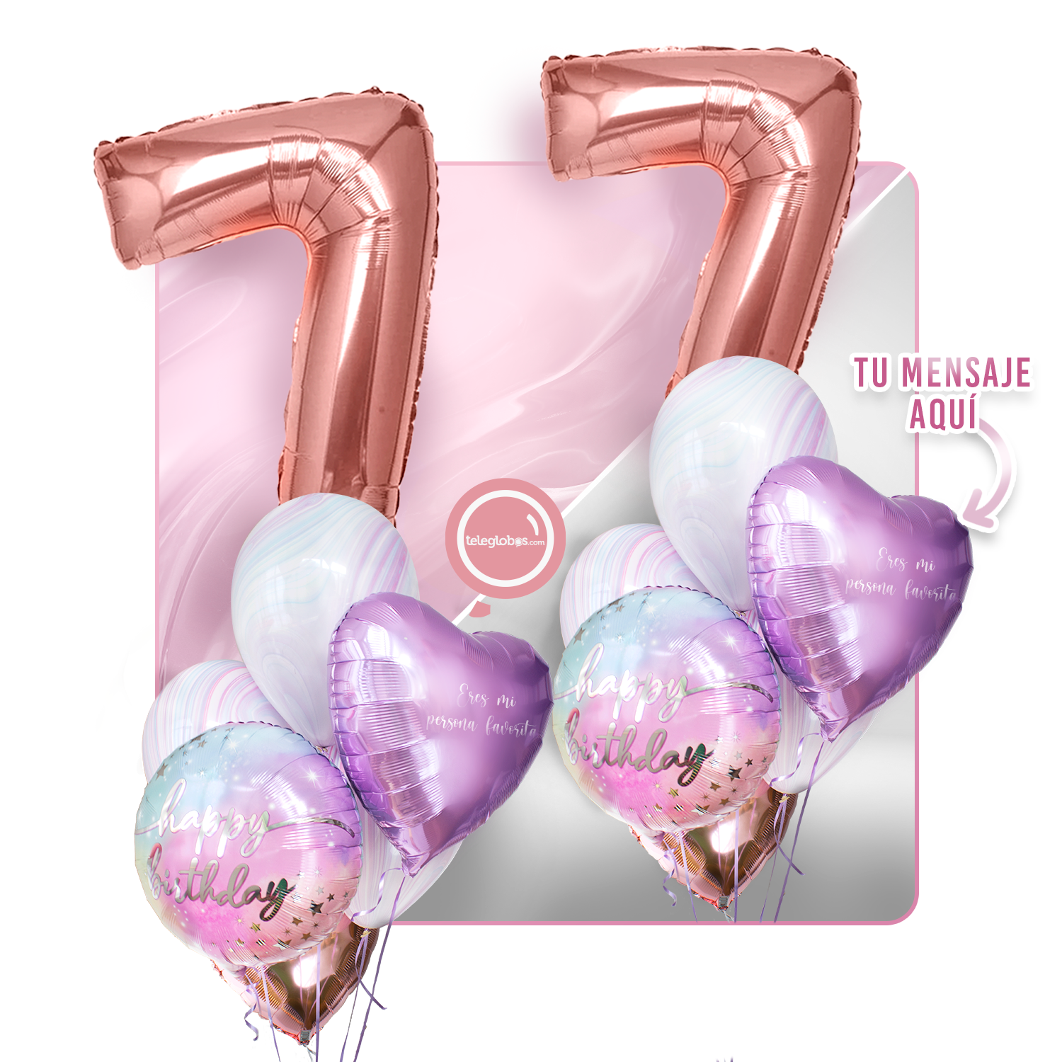 Kit celebrates -rainbow day- with balloons Helium