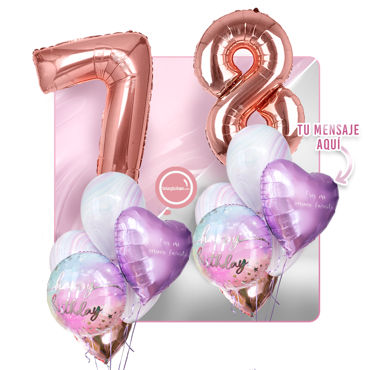 Kit celebrates -rainbow day- with balloons Helium