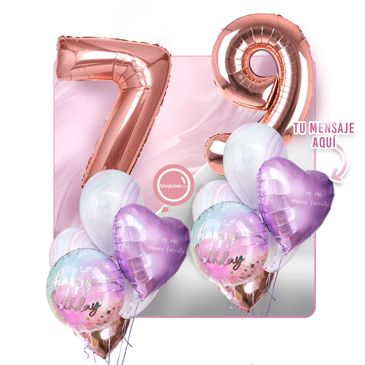 Kit celebrates -rainbow day- with balloons Helium