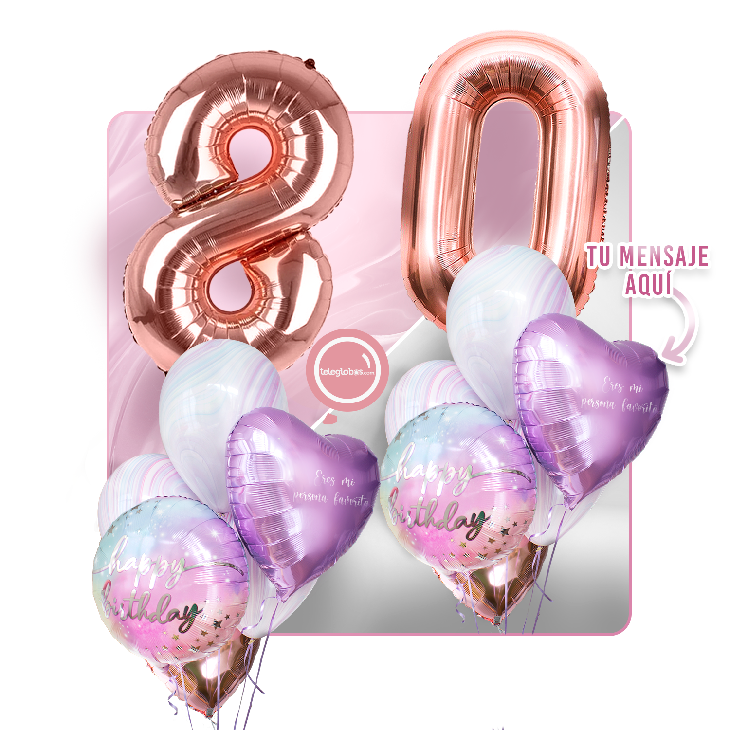 Kit celebrates -rainbow day- with balloons Helium