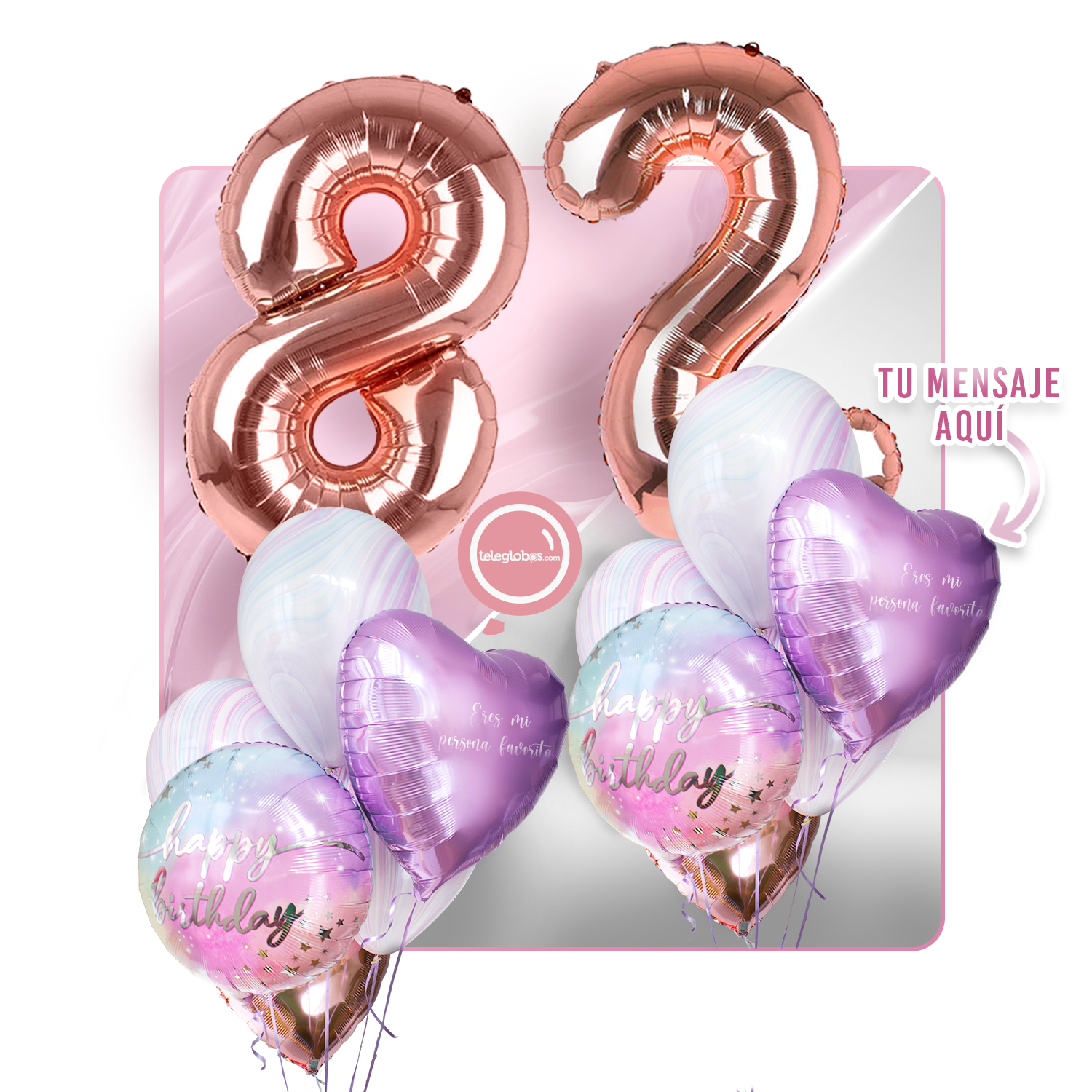 Kit celebrates -rainbow day- with balloons Helium