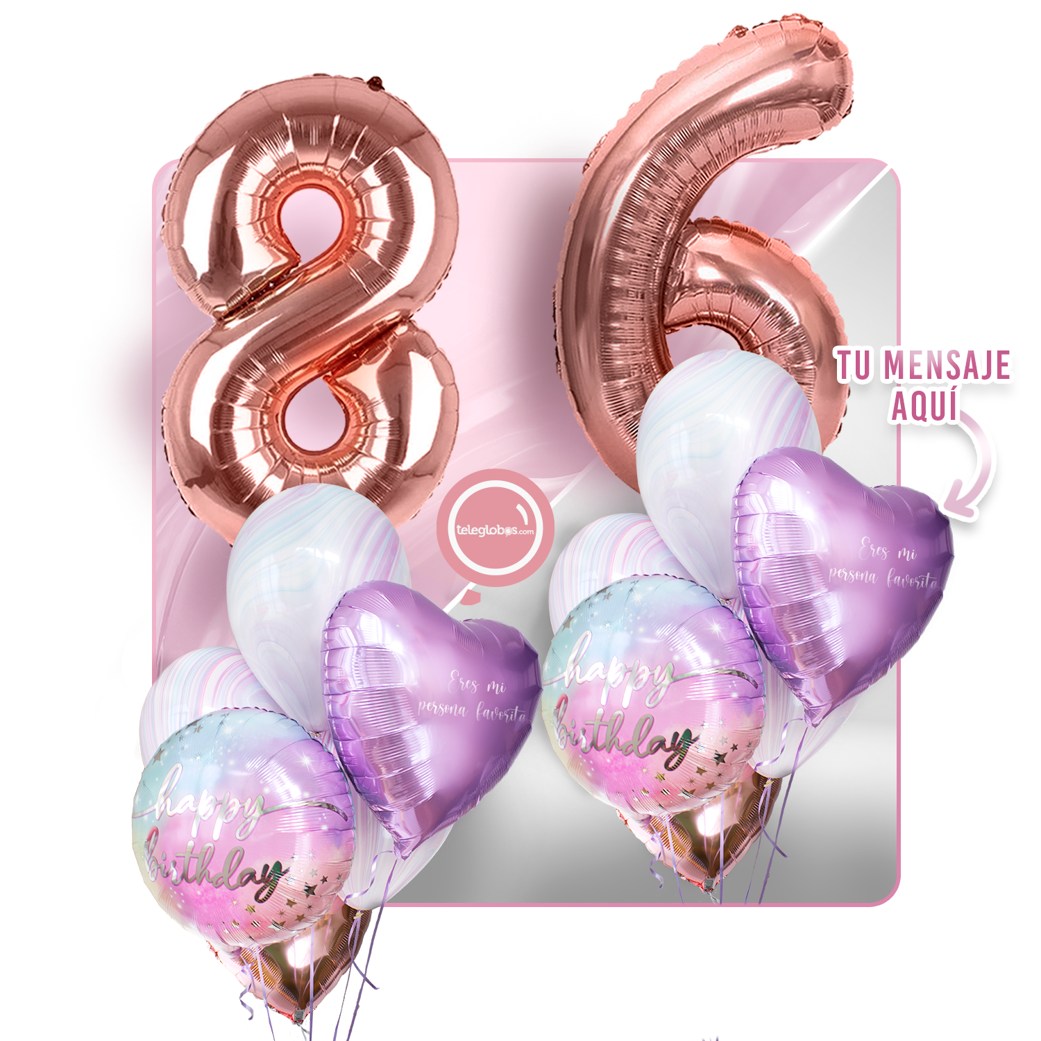 Kit celebrates -rainbow day- with balloons Helium