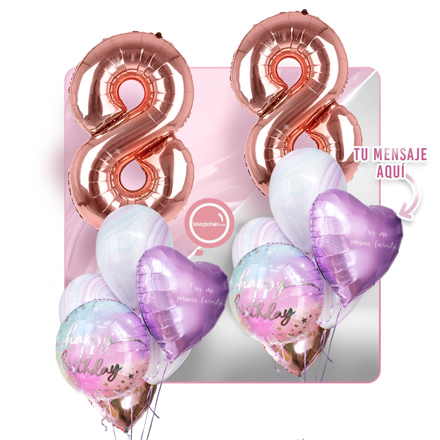 Kit celebrates -rainbow day- with balloons Helium