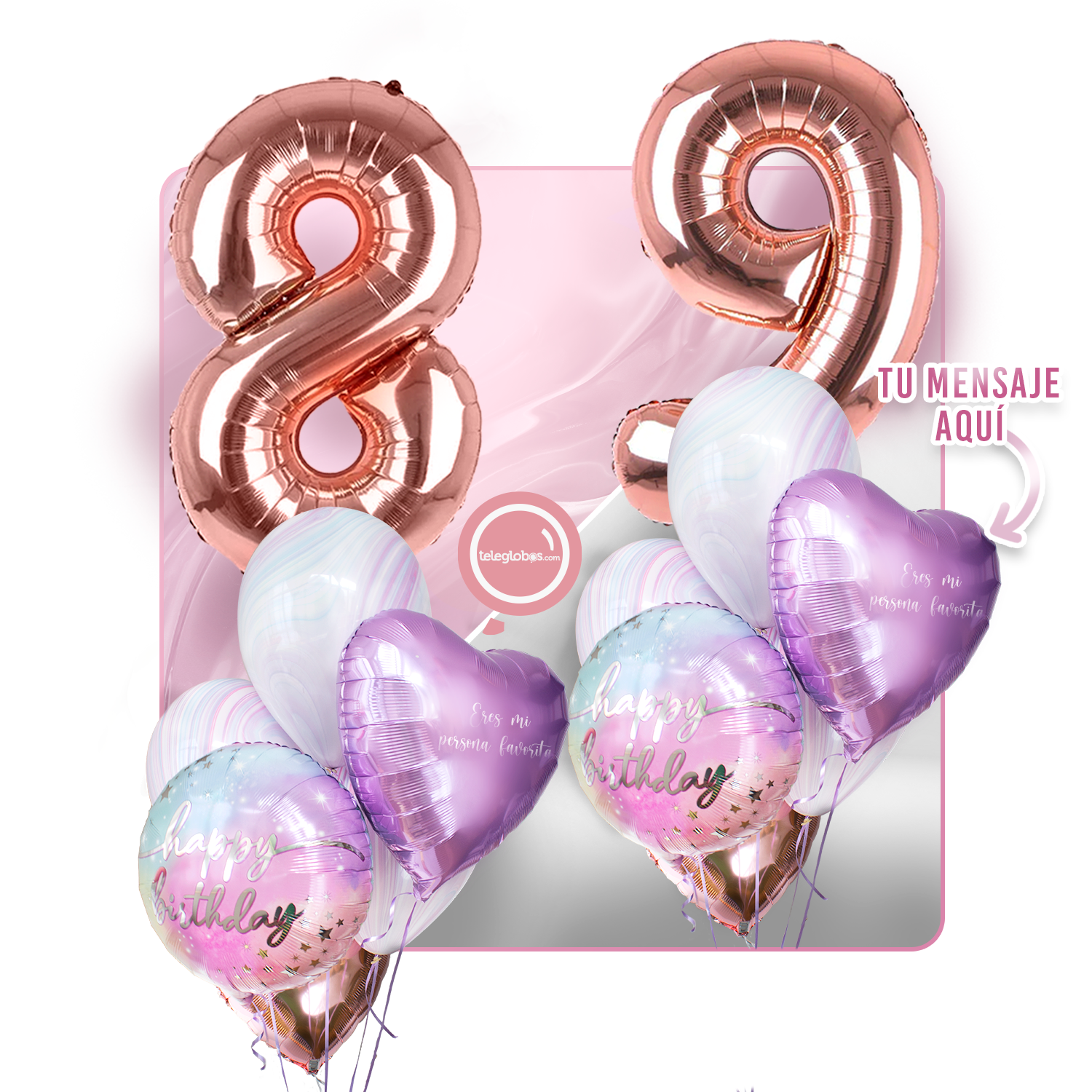 Kit celebrates -rainbow day- with balloons Helium