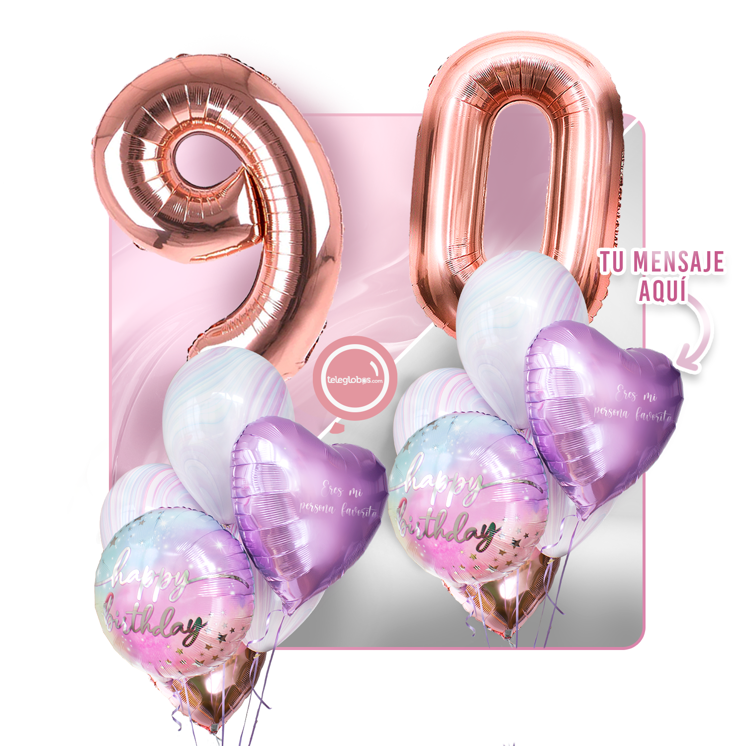 Kit celebrates -rainbow day- with balloons Helium