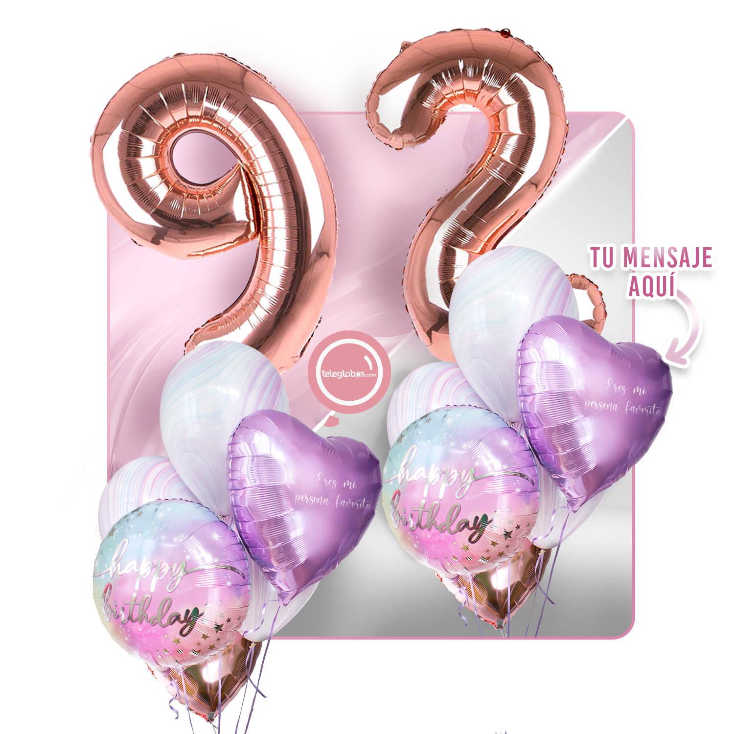 Kit celebrates -rainbow day- with balloons Helium