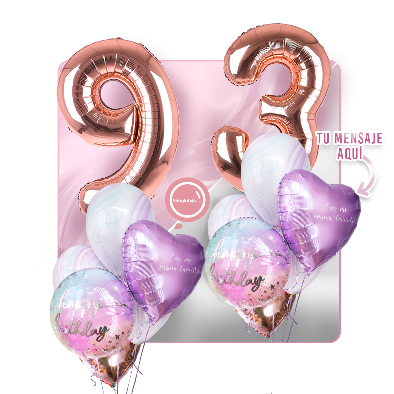 Kit celebrates -rainbow day- with balloons Helium