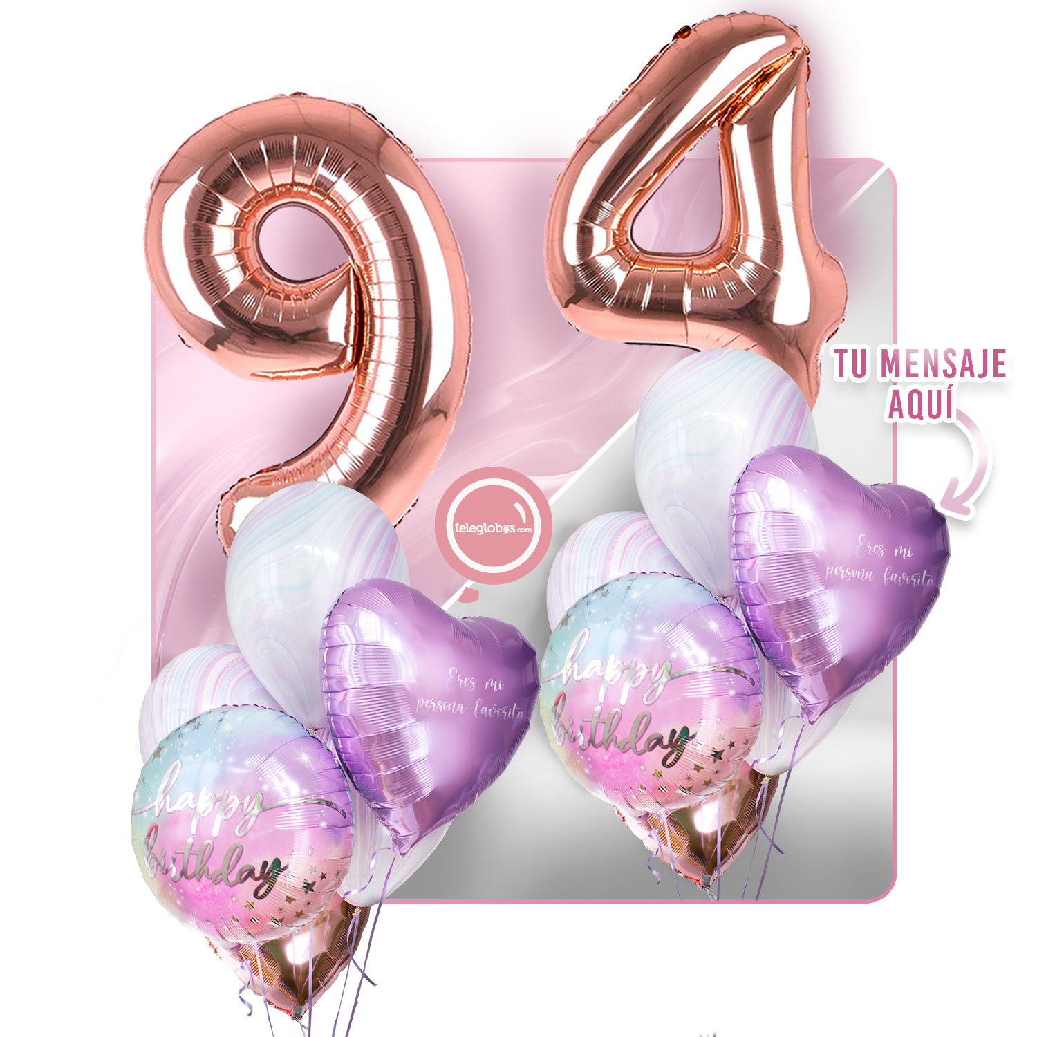 Kit celebrates -rainbow day- with balloons Helium