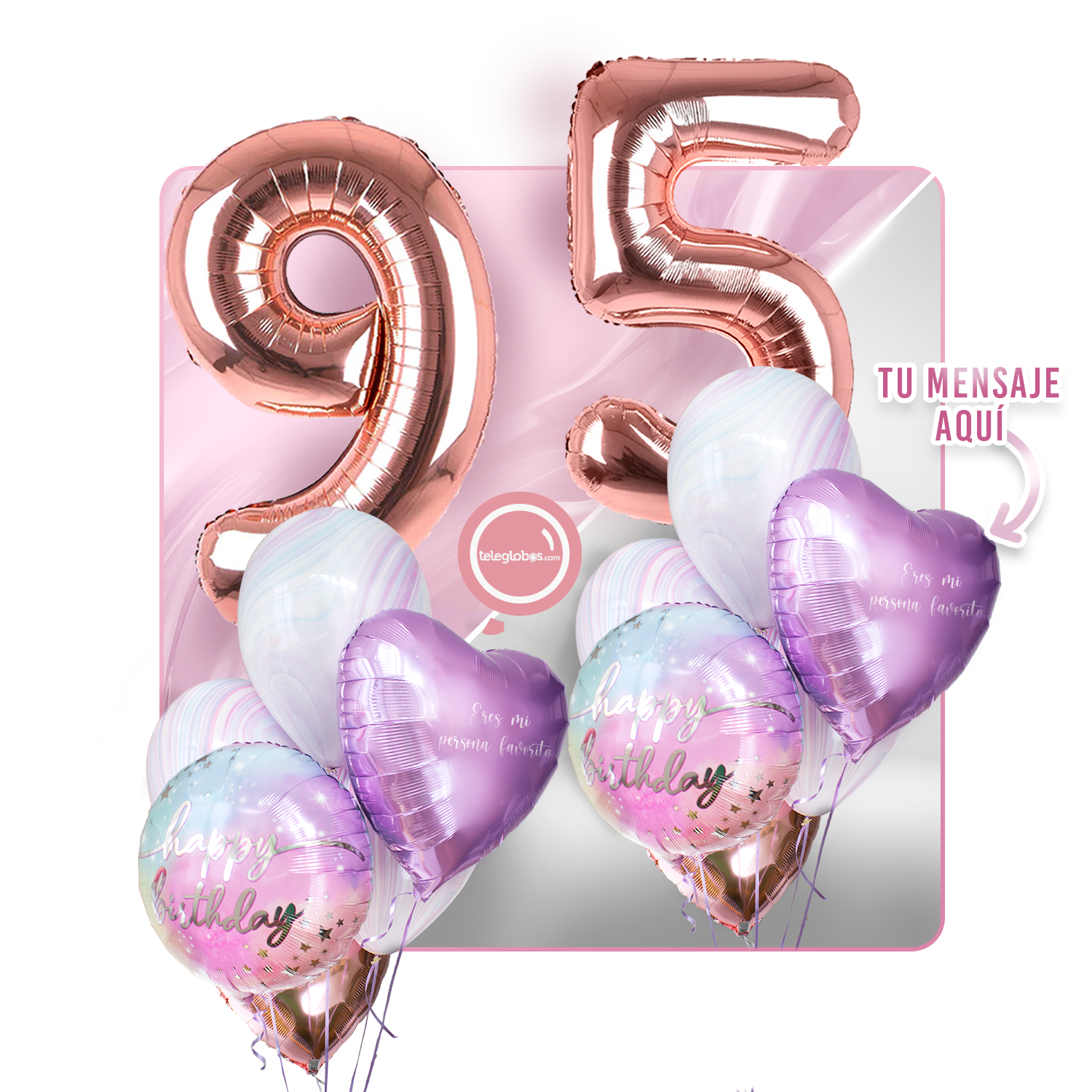 Kit celebrates -rainbow day- with balloons Helium