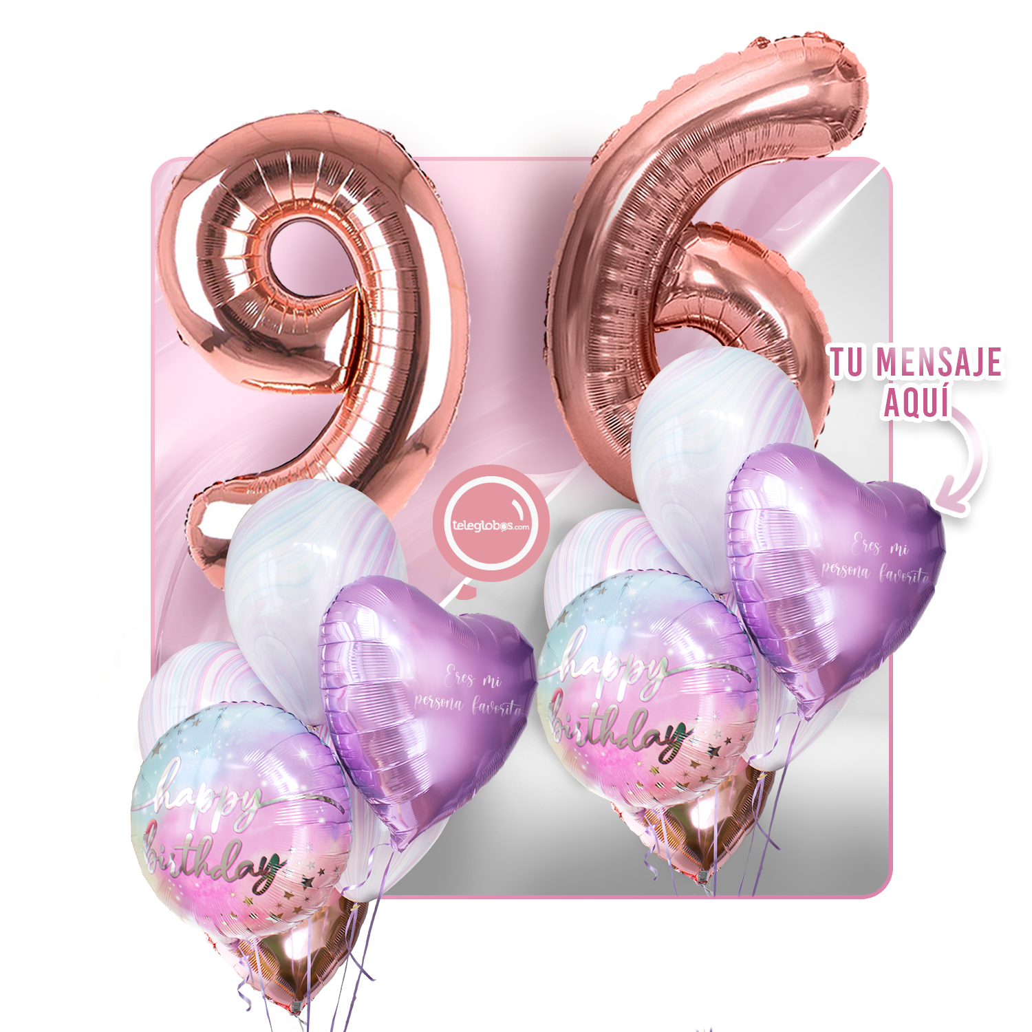 Kit celebrates -rainbow day- with balloons Helium