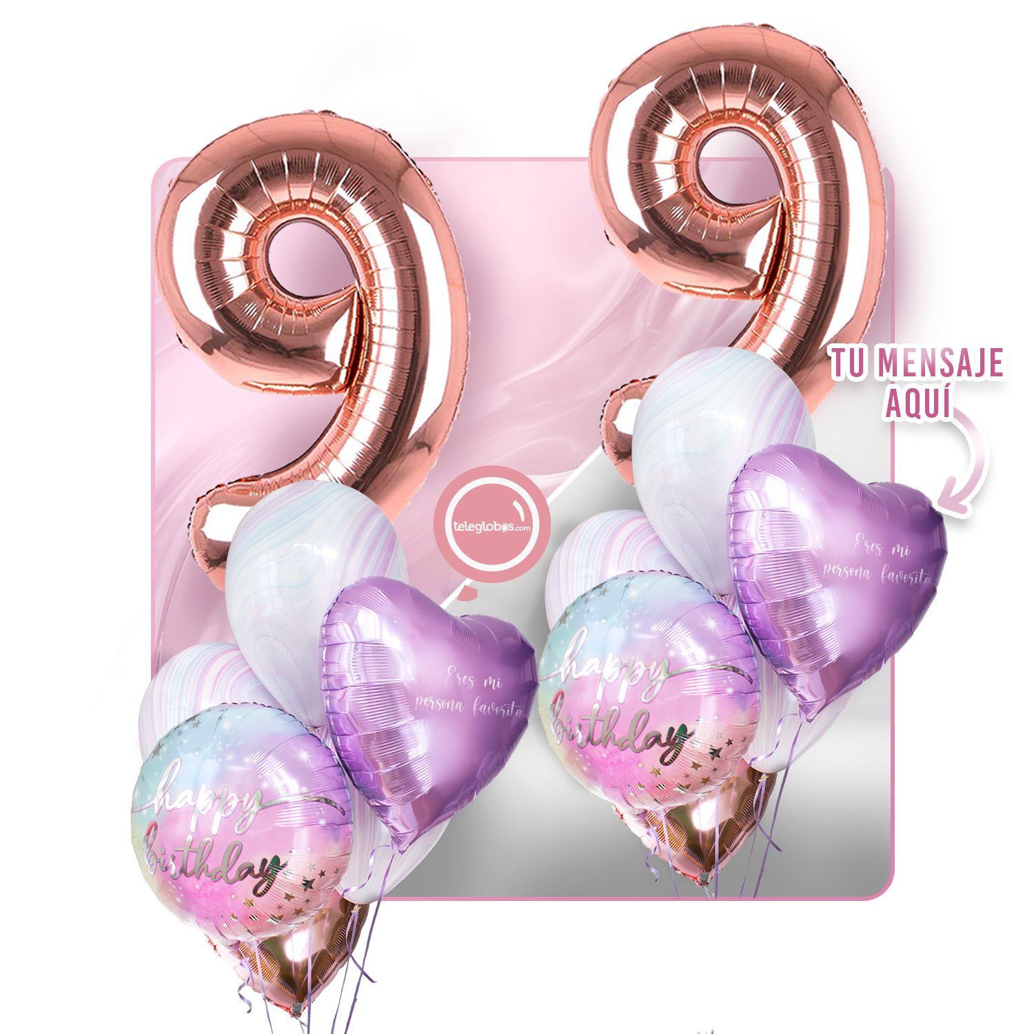 Kit celebrates -rainbow day- with balloons Helium