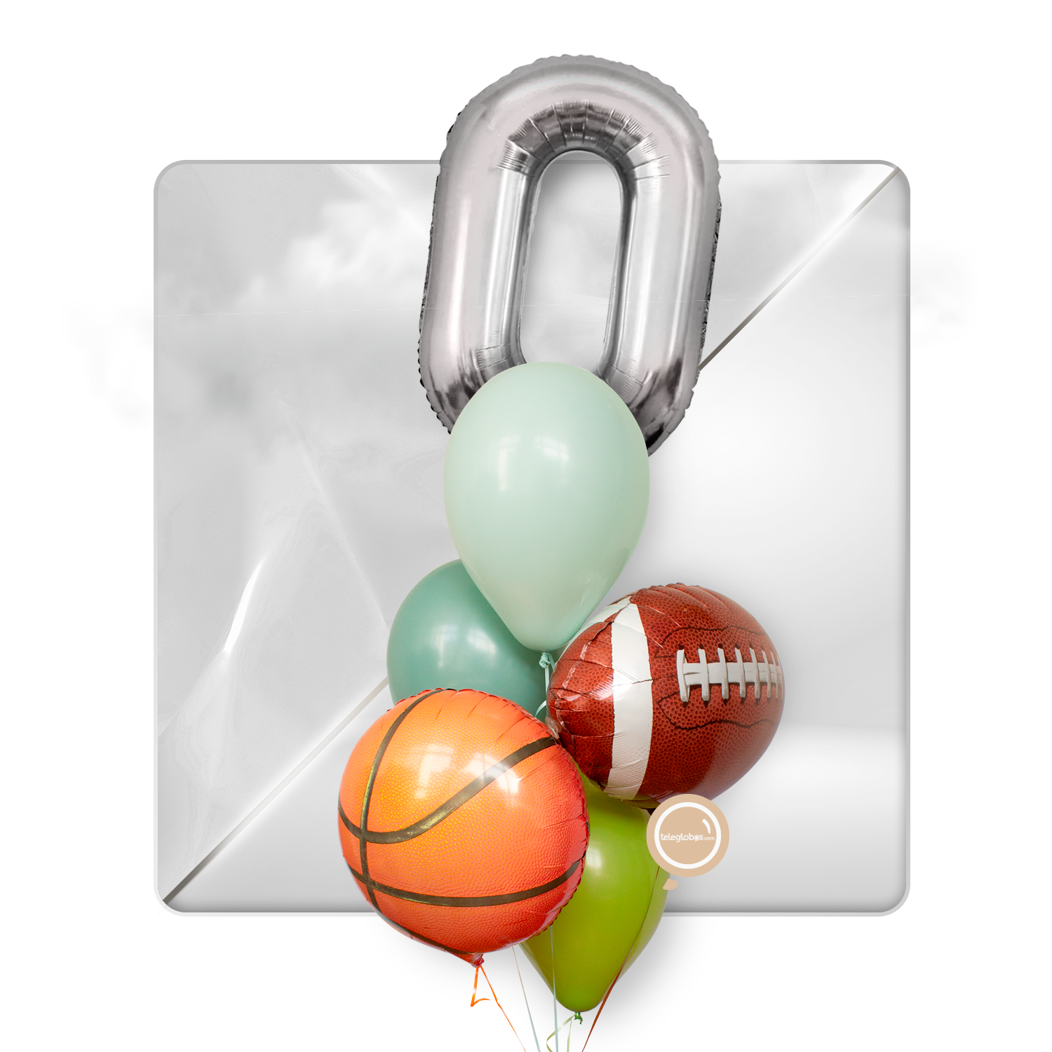 Kit celebrates -Major League Sports- with balloons Helium