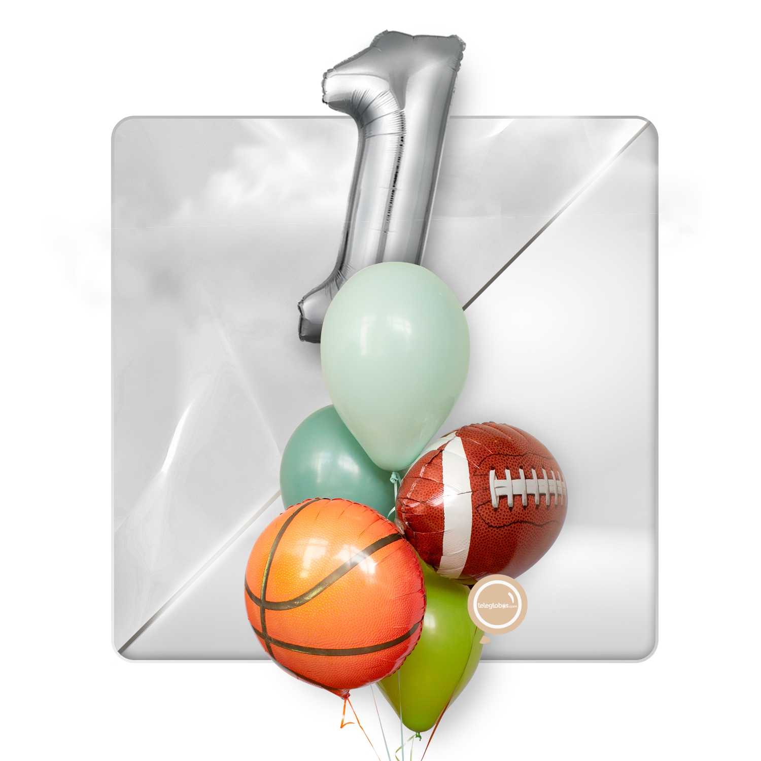 Kit celebrates -Major League Sports- with balloons Helium