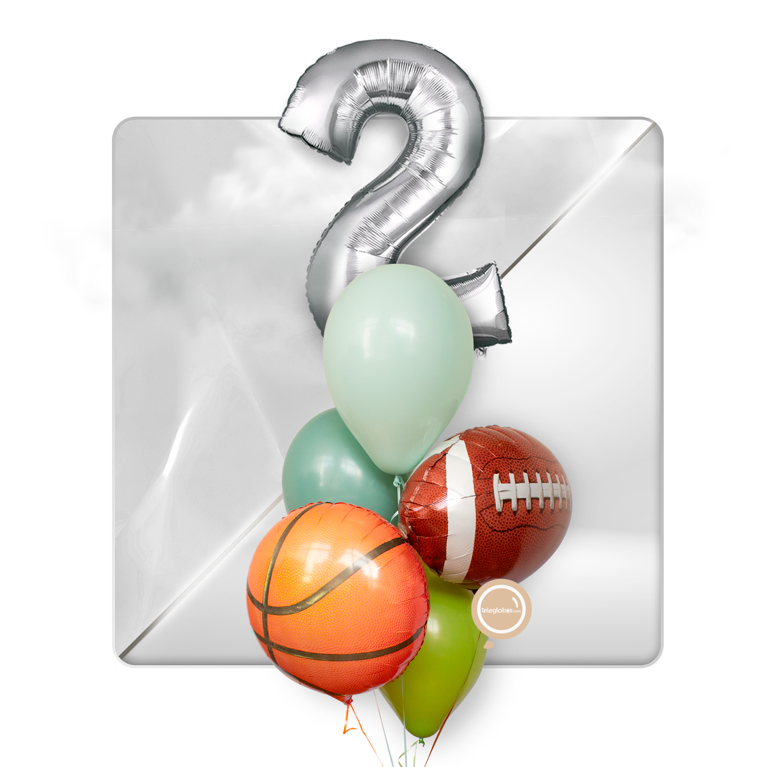 Kit celebrates -Major League Sports- with balloons Helium