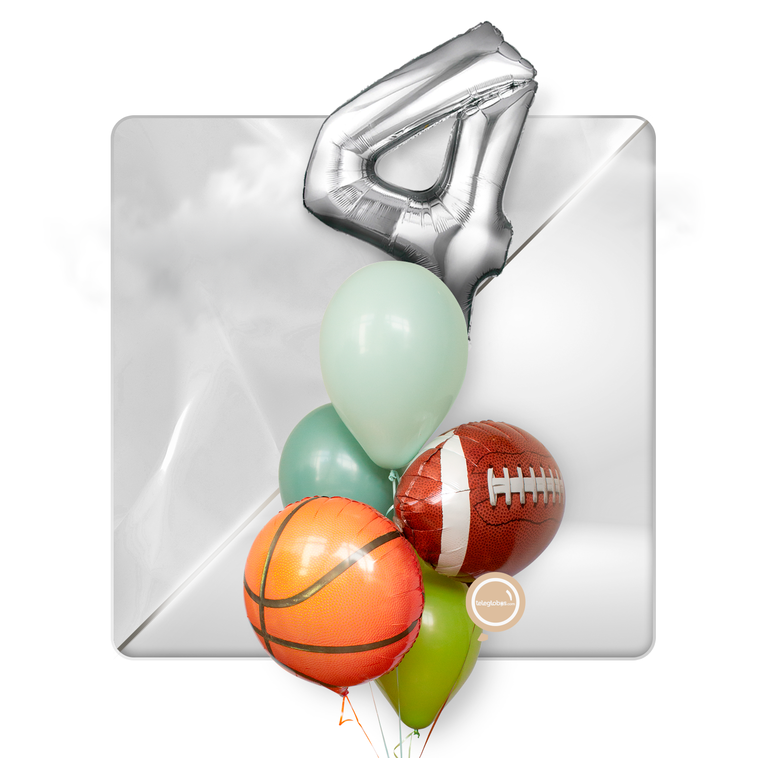 Kit Celebra -Major League Sports- con Globos de Helio