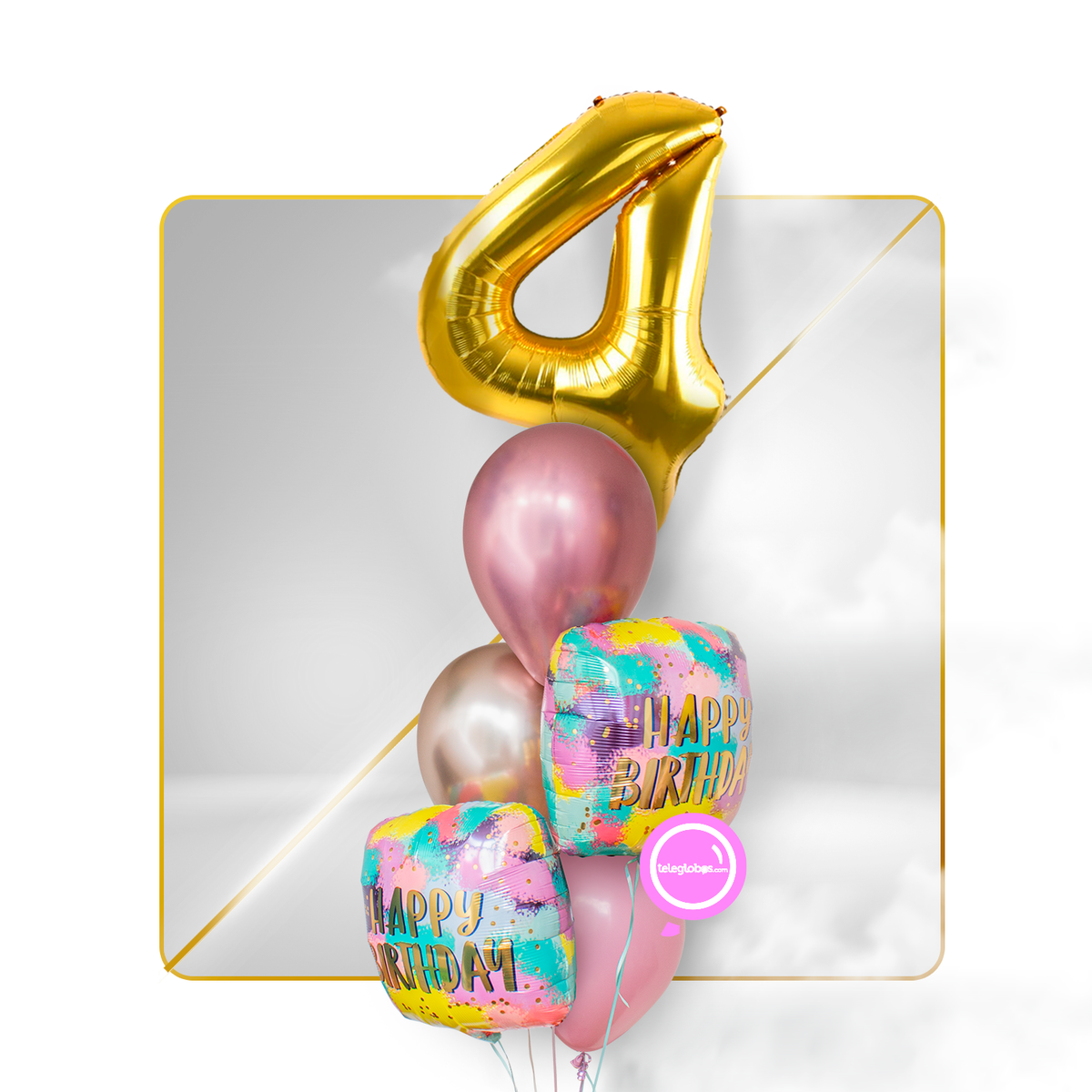 Kit Celebra -Pintura Mágica- con Globos de Helio-(Una-Torre)-4
