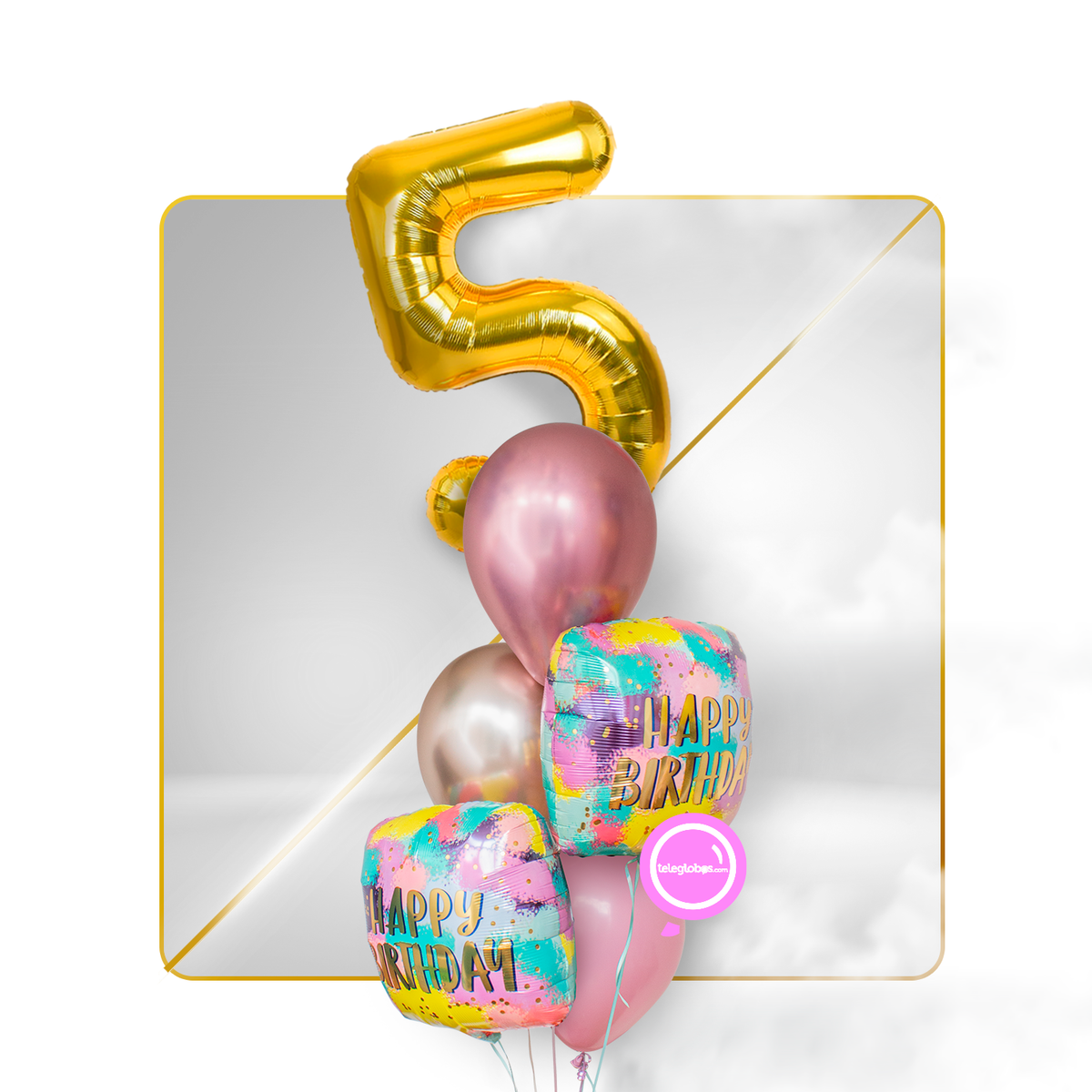 Kit Celebra -Pintura Mágica- con Globos de Helio-(Una-Torre)-5