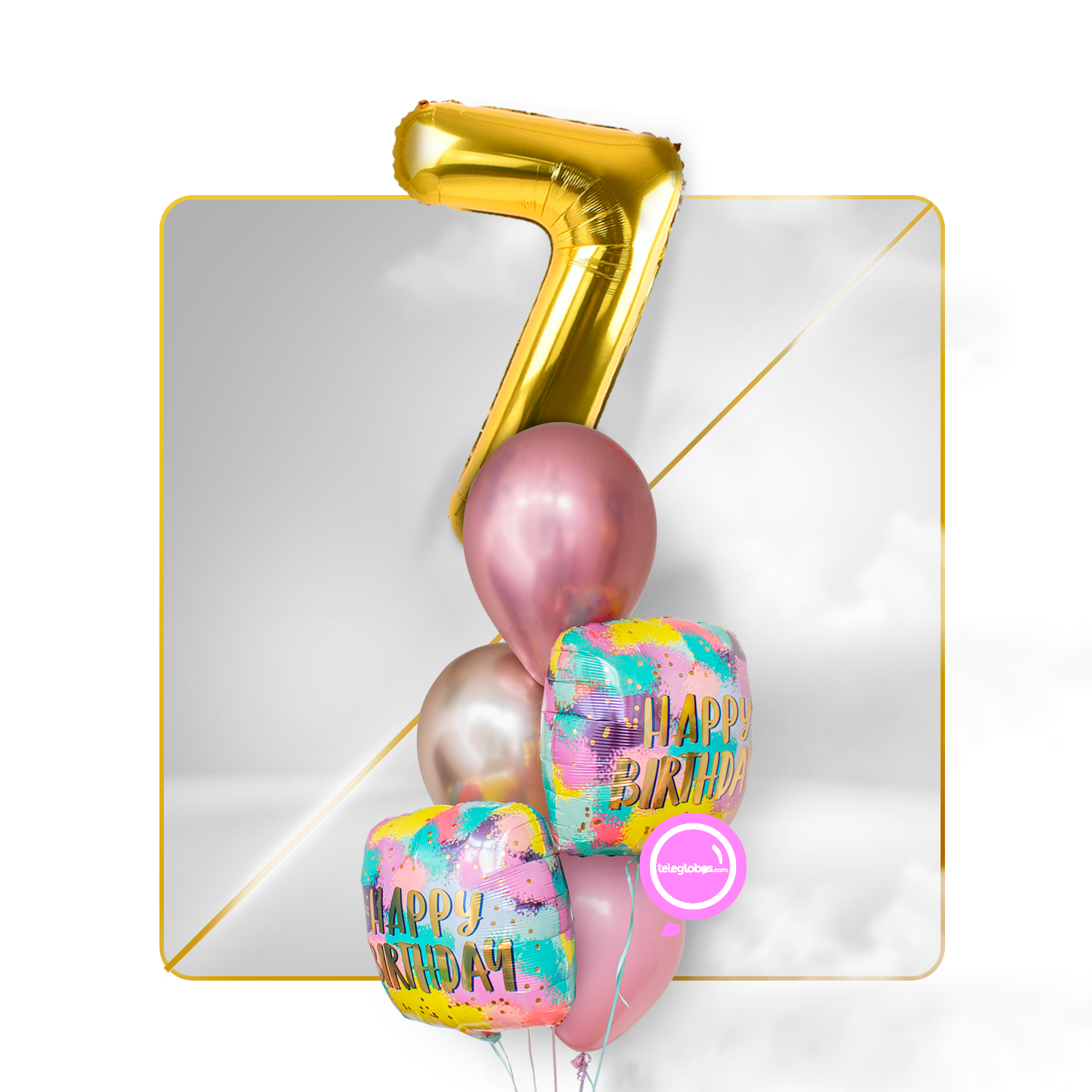 Kit Celebra -Pintura Mágica- con Globos de Helio-(Una-Torre)-7
