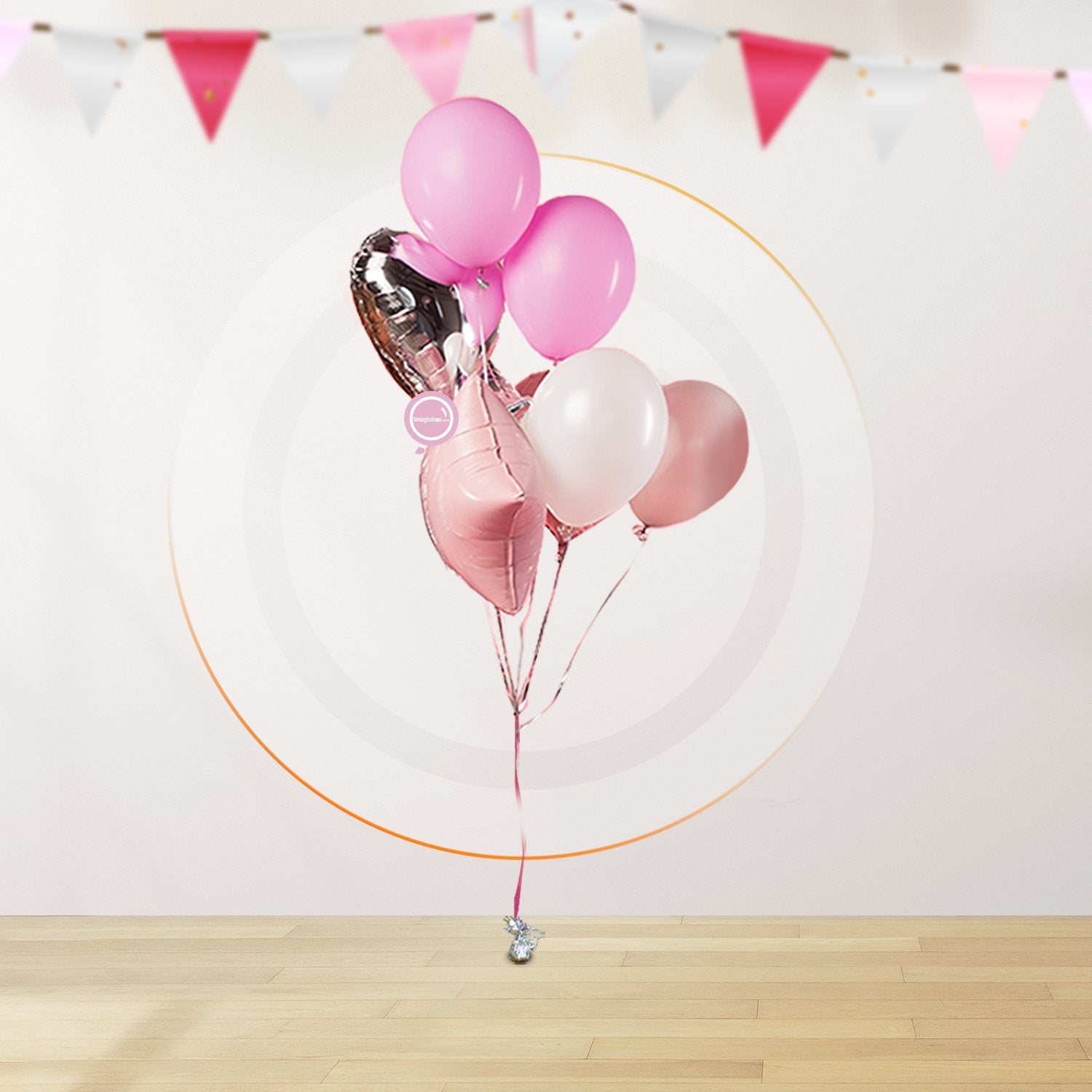 AirLoonz Arcoiris y Nube Personalizada con Bouquet 8 globos sorpresa!
