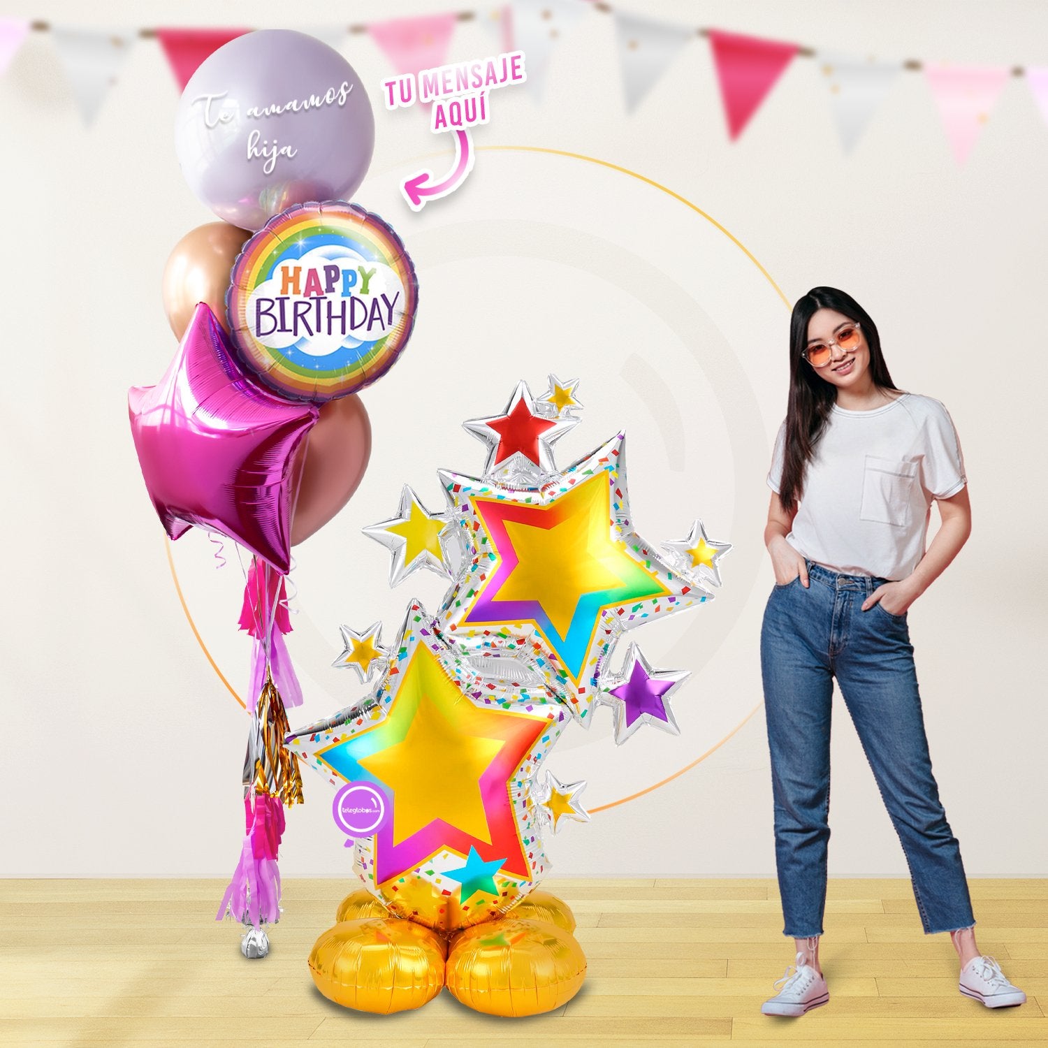 AirLoonz Estrellas con Bunch Personalizado (Dama o Caballero)