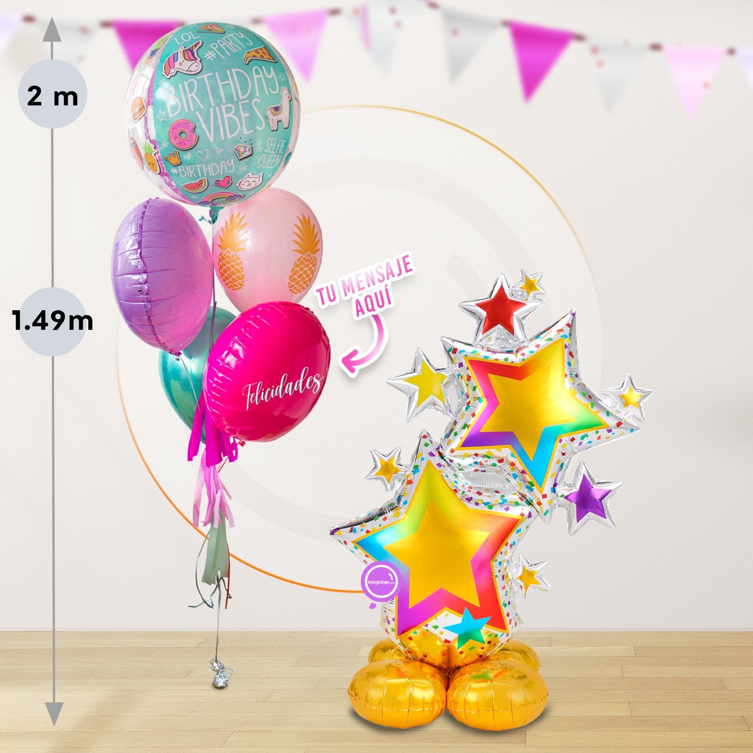 AirLoonz Estrellas con Bunch Personalizado (Dama o Caballero)