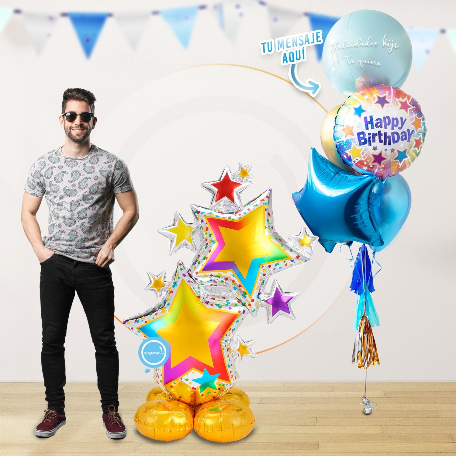 AirLoonz Estrellas con Bunch Personalizado (Dama o Caballero)