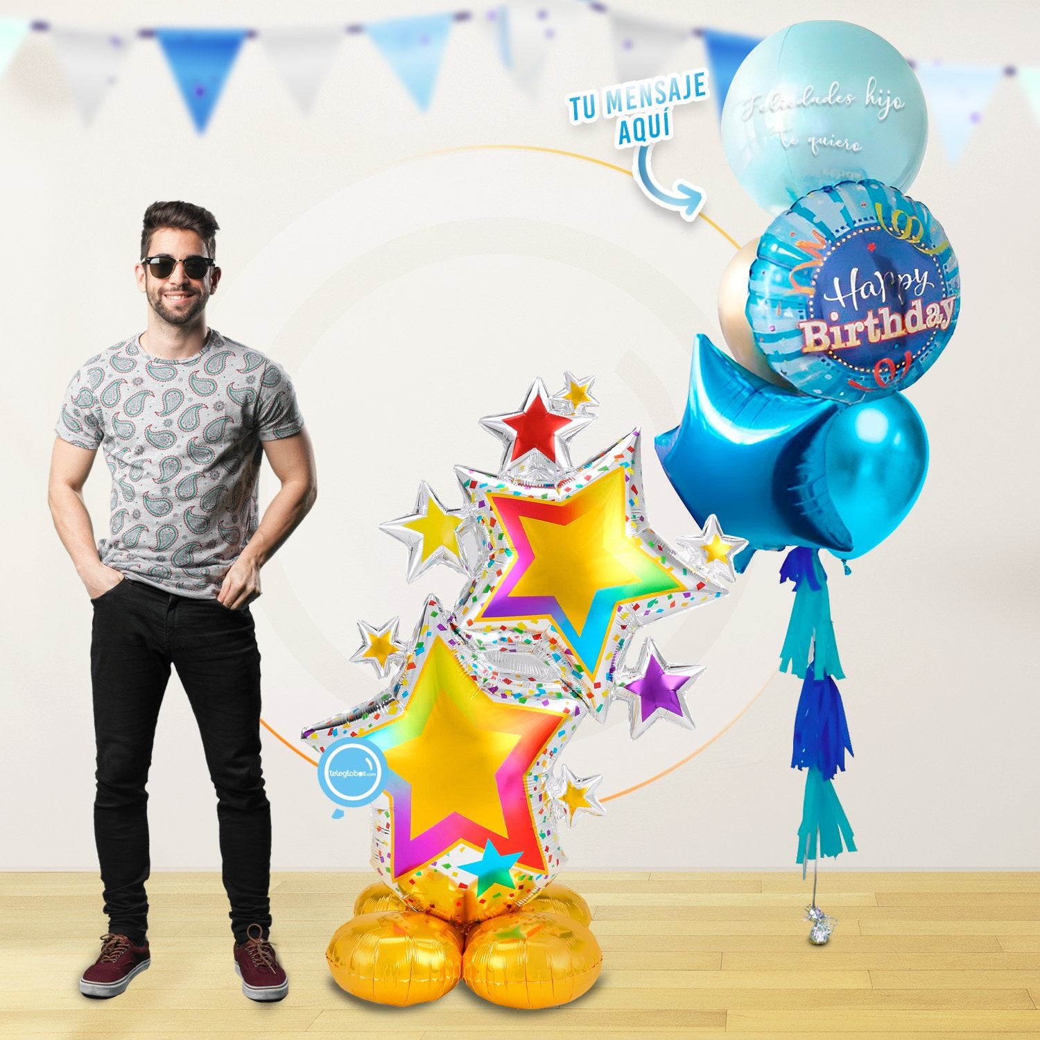AirLoonz Estrellas con Bunch Personalizado (Dama o Caballero)