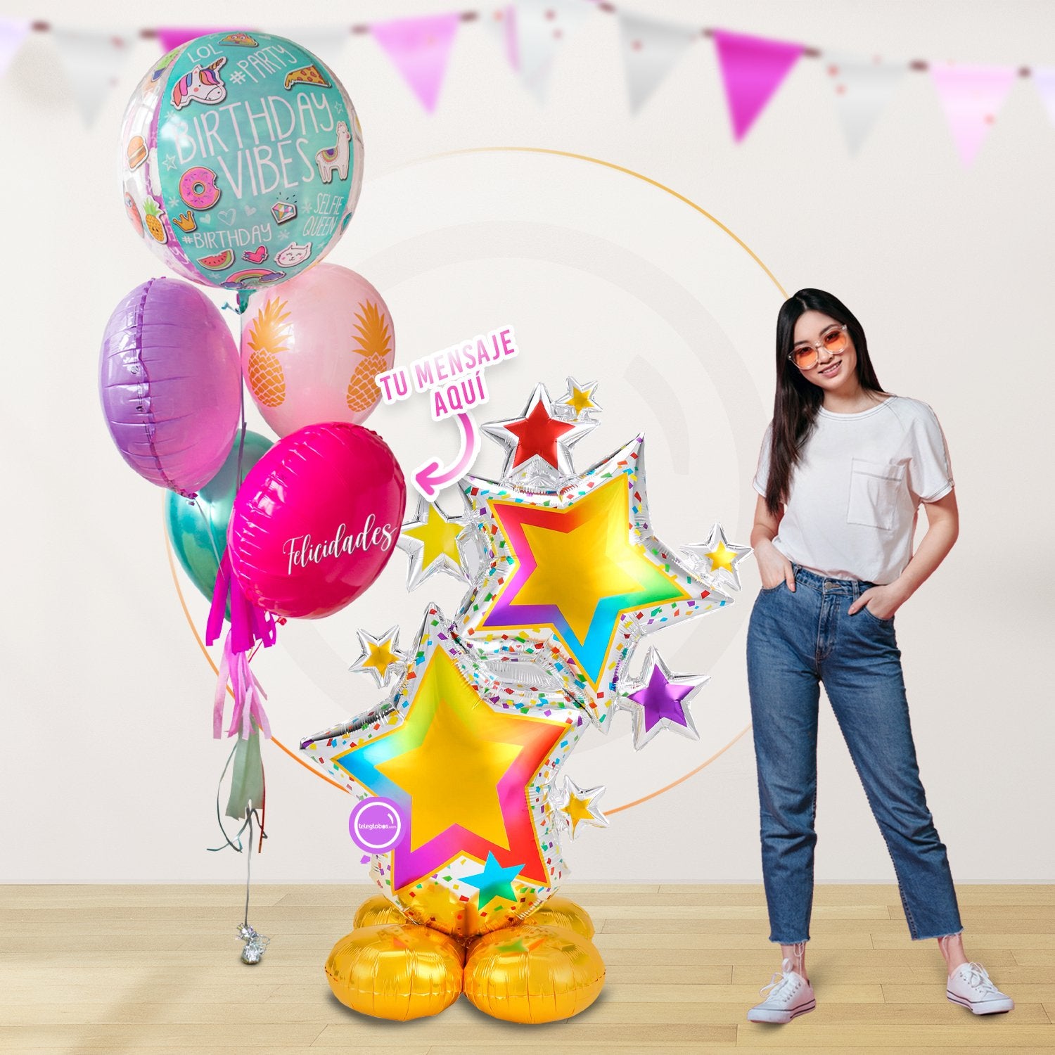 AirLoonz Estrellas con Bunch Personalizado (Dama o Caballero)