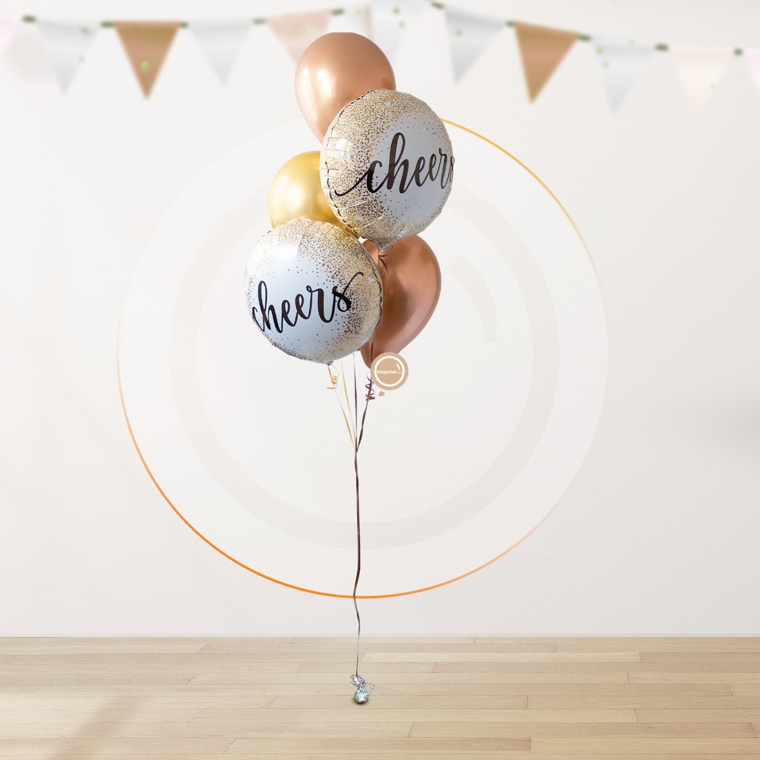 AirLoonz Tarro de Cerveza Personalizado con Bouquet de Globos -1 o 2 torres-