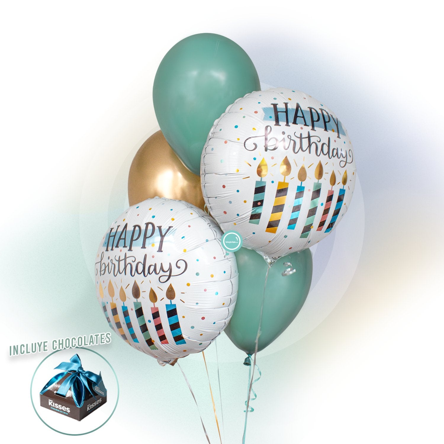 Bouquet de Cumpleaños -Velas de Colores-