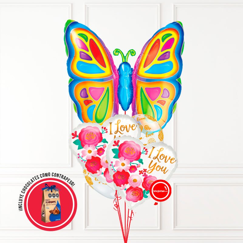 Bouquet de Globos Amor 29 | Globos y Regalos Teleglobos.com.mx.