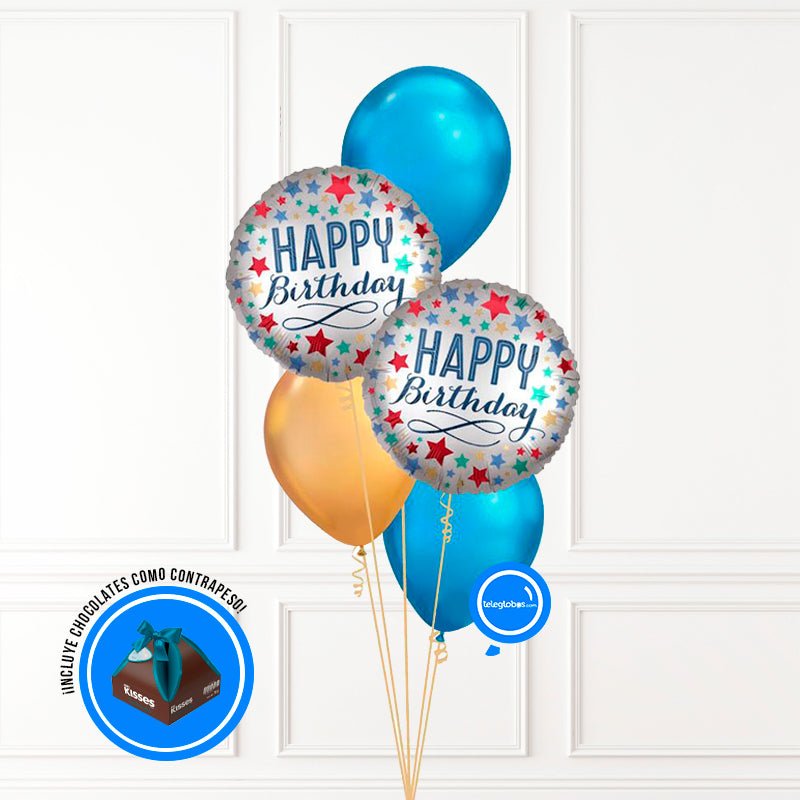Bouquet de Globos Cumpleaños 116 | Globos y Regalos Teleglobos.com.mx.
