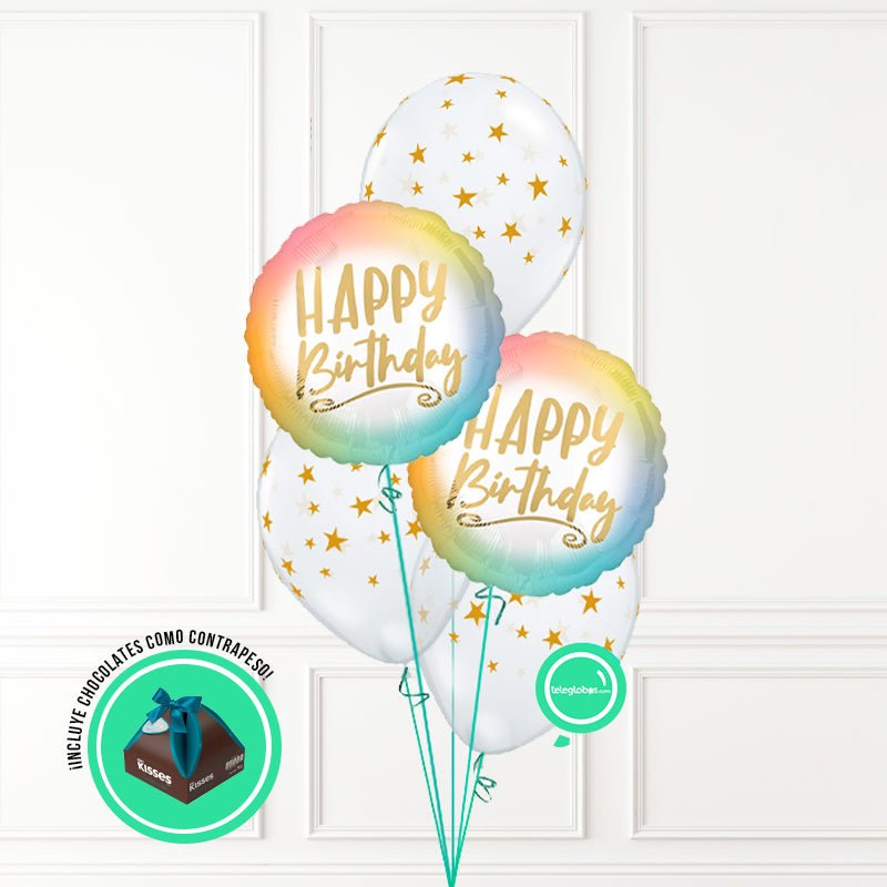 Bouquet de Globos Cumpleaños 175 | Globos y Regalos Teleglobos.com.mx.