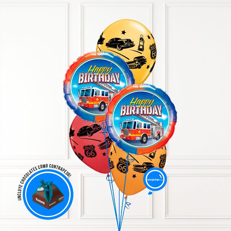 Bouquet de Globos Cumpleaños 190 | Globos y Regalos Teleglobos.com.mx.