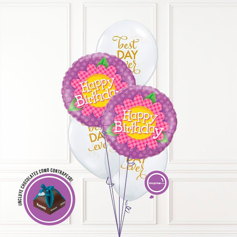 Bouquet de Globos Cumpleaños 192 | Globos y Regalos Teleglobos.com.mx.