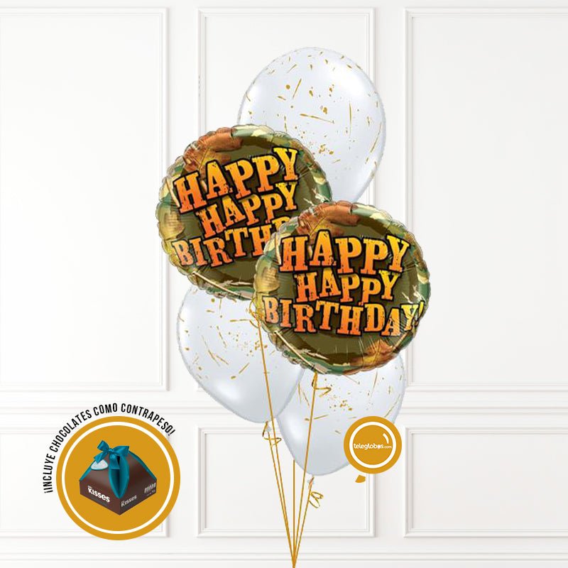 Bouquet de Globos Cumpleaños 193 | Globos y Regalos Teleglobos.com.mx.