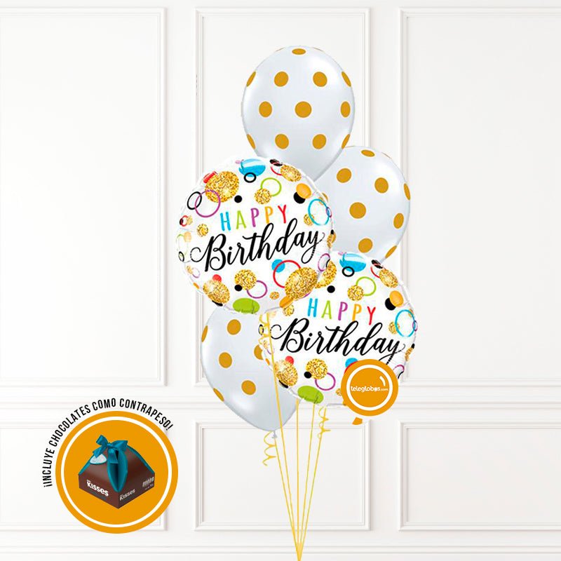 Bouquet de Globos Cumpleaños 86 | Globos y Regalos Teleglobos.com.mx.
