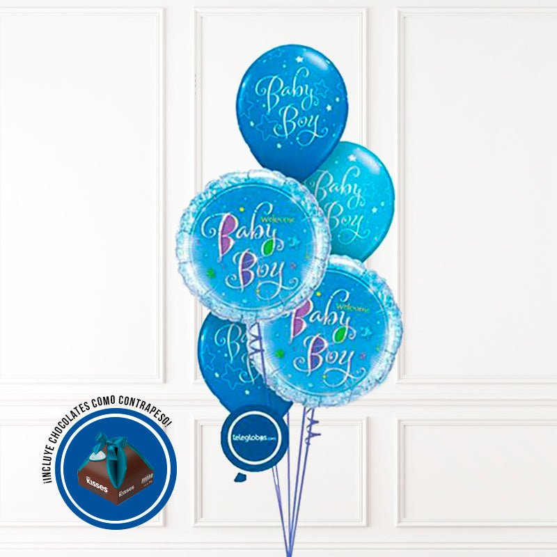 Bouquet de Globos Nacimiento 14 | Globos y Regalos Teleglobos.com.mx.