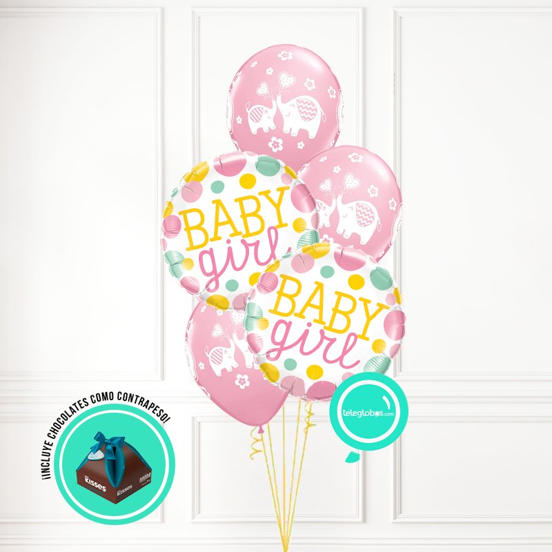 Bouquet de Globos Nacimiento 17 | Globos y Regalos Teleglobos.com.mx.