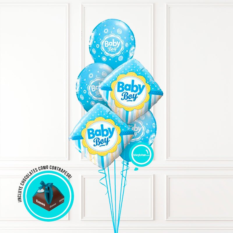 Bouquet de Globos Nacimiento 1 | Globos y Regalos Teleglobos.com.mx.
