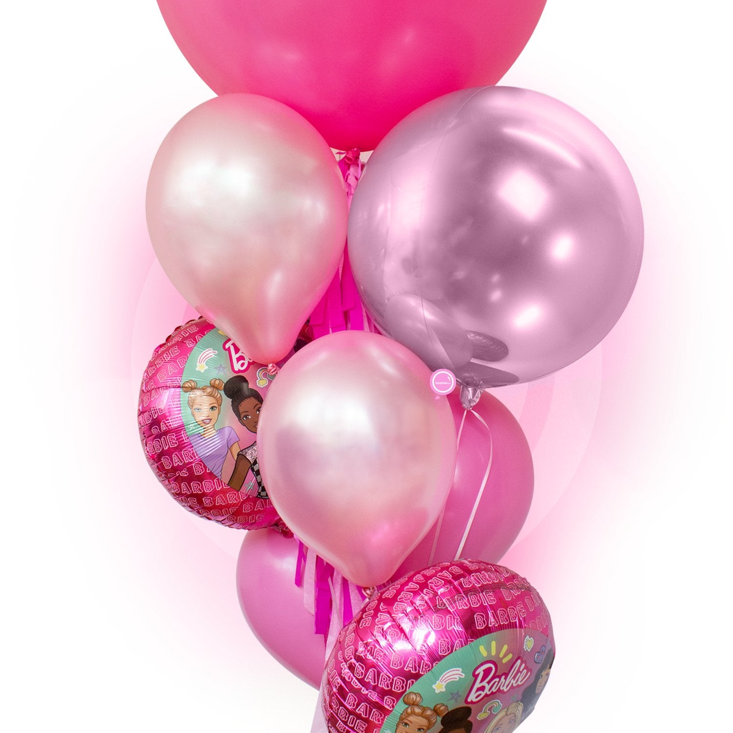 Bunch de Globos Inflados con Helio Inspira -Barbie Dream Together-